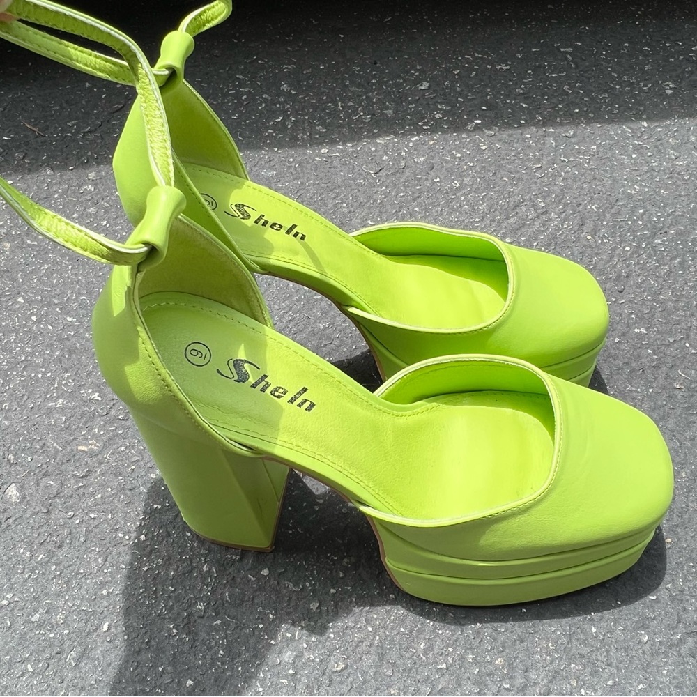 Shein Lime Green Platform Pump - image 8